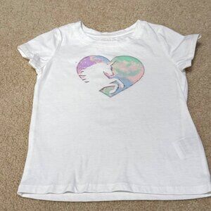 Epic Threads - Girls Short Sleeve Unicorn Heart Shirt - Size 4T